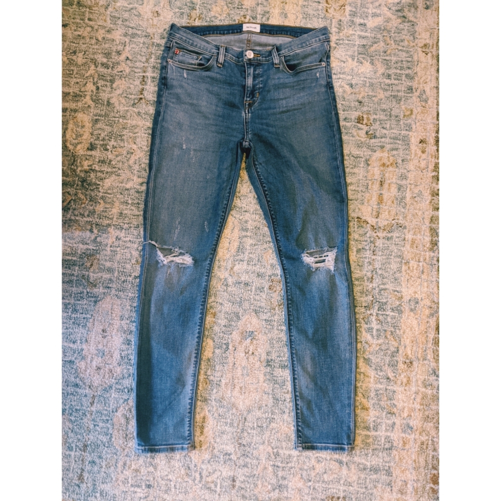 Hudson Super Skinny Krista Distressed Jeans